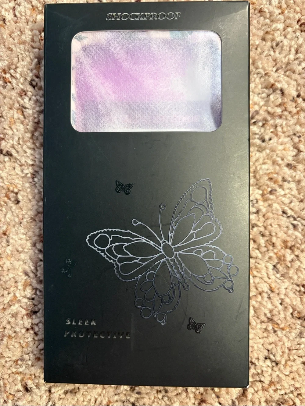 Galaxy A15 Phone Purple Floral Butterfly Phone Case Protector